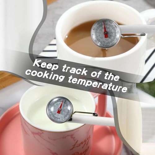Six pack of white analog kitchen thermometers — photo 4