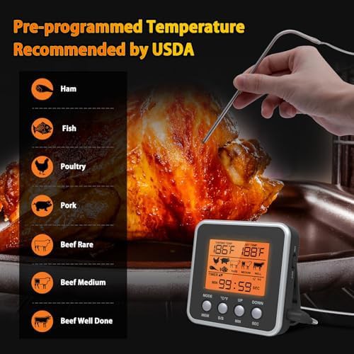 Digital oven thermometer with kitchen timer — photo 3