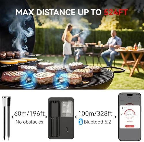 Waterproof dual probe wireless thermometer booster — photo 3