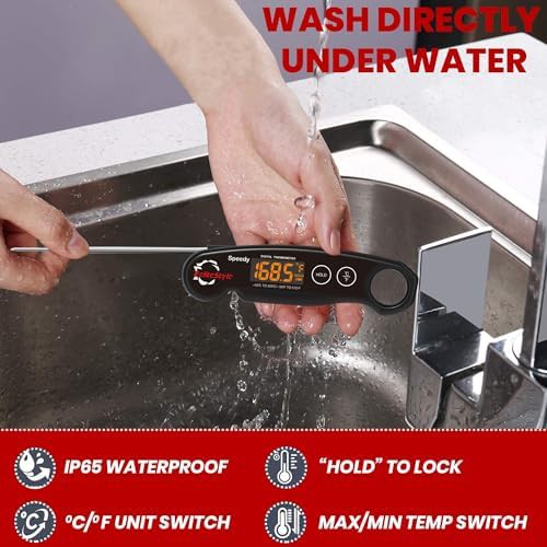 One second instant read waterproof digital thermometer — photo 5