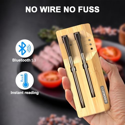 Dual probe rotisserie bluetooth meat thermometer — photo 4