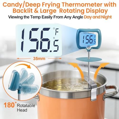 Blue candy thermometer with long probe — photo 3