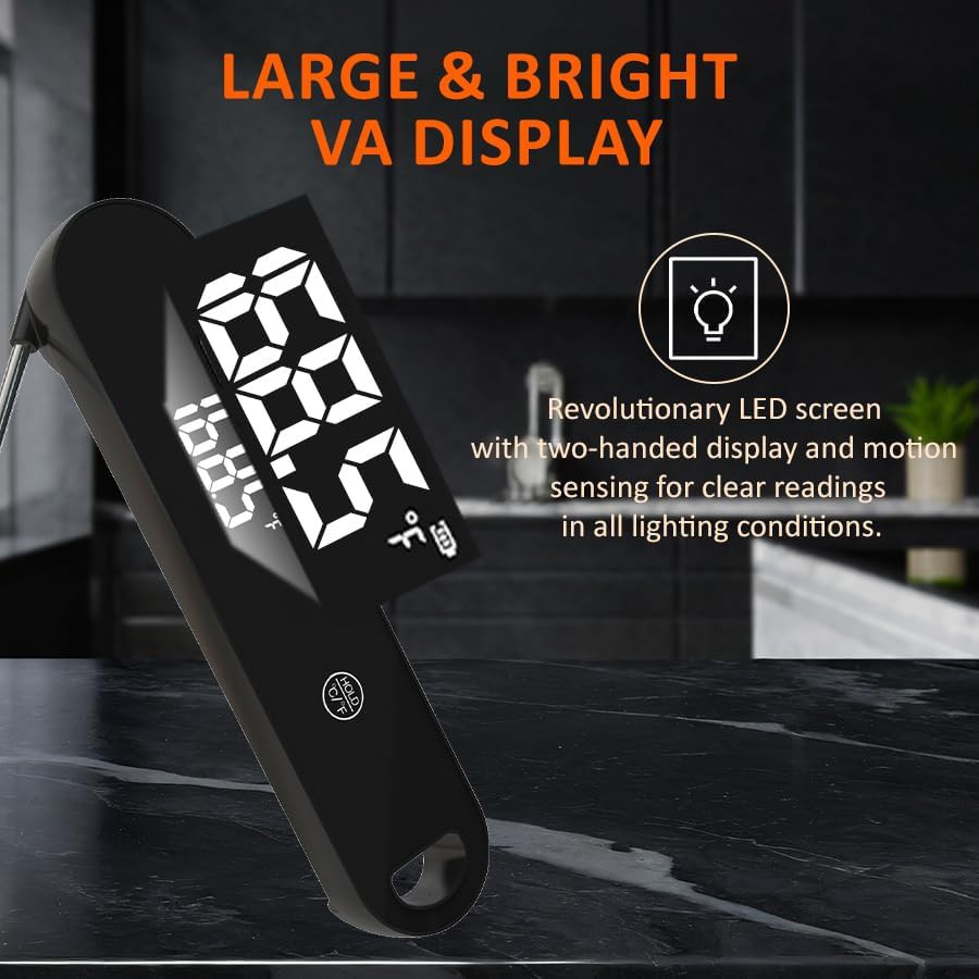 Instant read waterproof stainless steel thermometer — photo 4