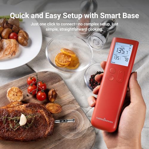 Wireless meat thermometer with standalone base — photo 4