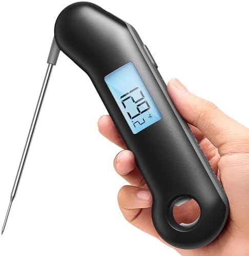 Black and gray fast response digital thermometer