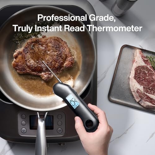 Black and gray fast response digital thermometer — photo 4