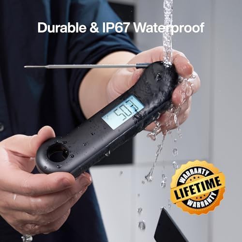 Black and gray fast response digital thermometer — photo 5