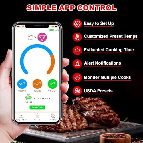 Bluetooth waterproof dishwasher safe thermometer — photo 4
