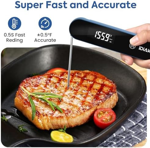 Waterproof instant read thermometer with OLED display — photo 4