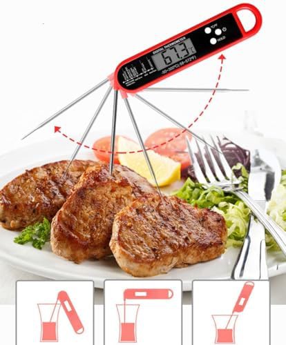 Folding LCD waterproof kitchen food thermometer — photo 3