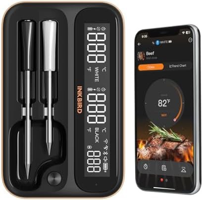 Dual band wifi thermometer with color probes