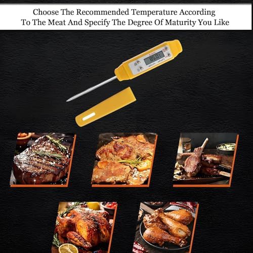 Yellow pen style pocket thermometer with calibration — photo 4