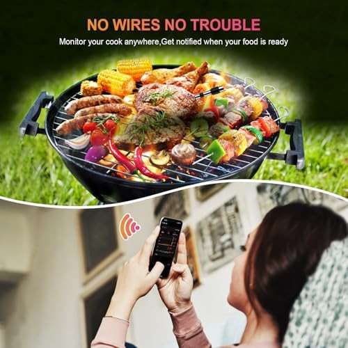 Wireless Dual Sensor Remote Meat Thermometer — photo 4