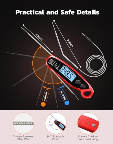 Dual probe digital thermometer with built-in alarm — photo 4