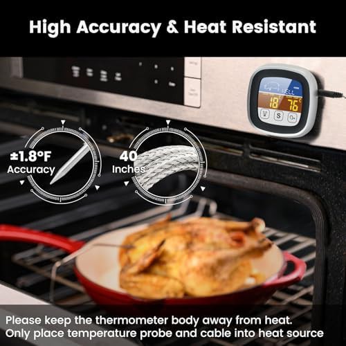 Talking digital oven probe with touchscreen — photo 4