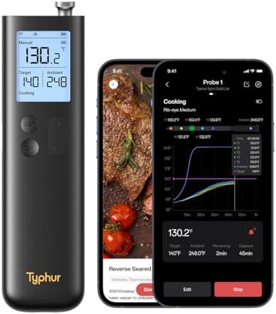 Gen2 wireless meat thermometer with sub-1G technology