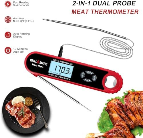 Digital instant read thermometer with backlight — photo 3