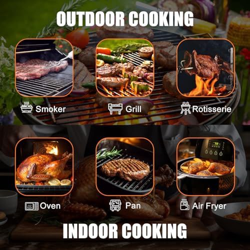 Wood finish wireless multi sensor thermometer — photo 4