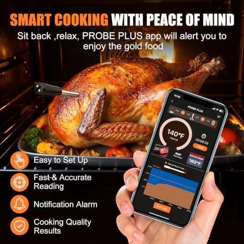 Wood finish wireless multi sensor thermometer — photo 5