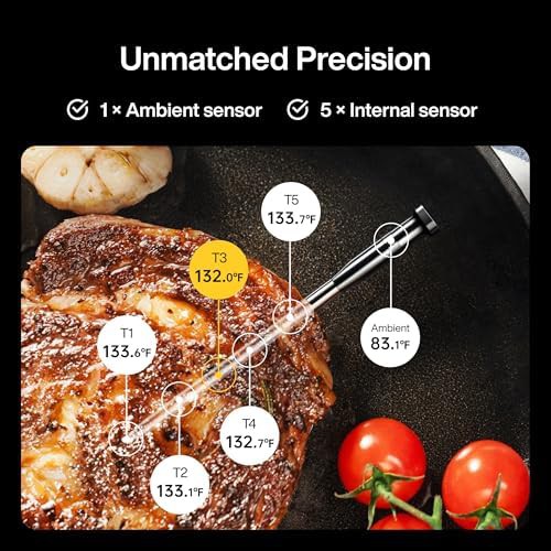 Wireless meat thermometer with standalone LCD base — photo 4