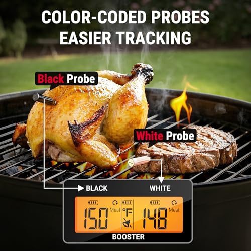 Dual probe wireless thermometer with LCD booster — photo 3