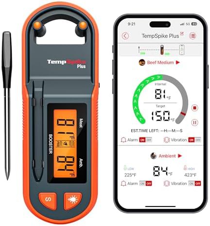 Ultra thin probe wireless meat thermometer