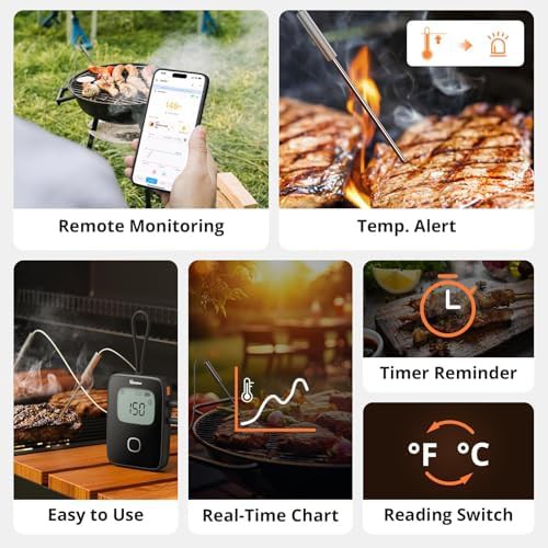 Wireless smoker thermometer with backlight — photo 3