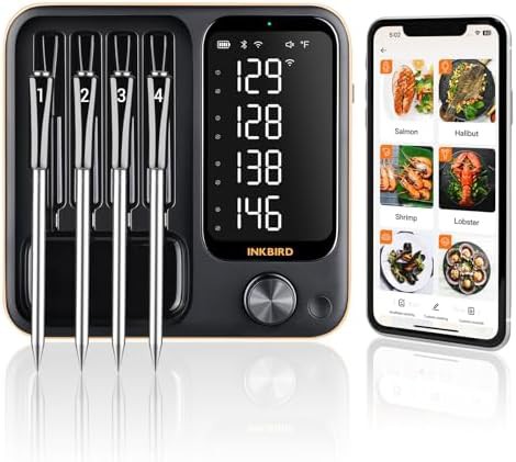 Waterproof wifi thermometer with standalone base