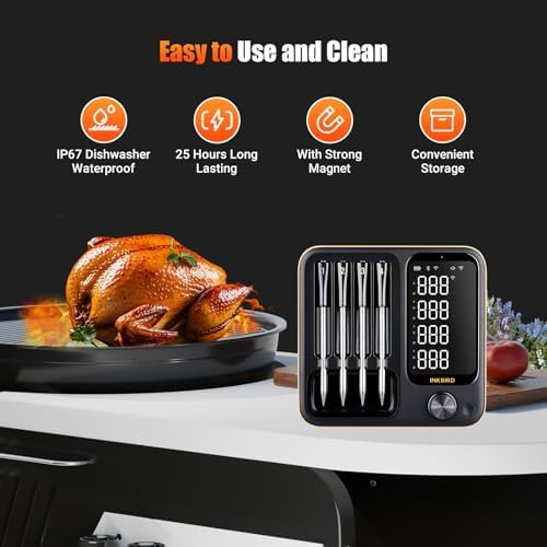Waterproof wifi thermometer with standalone base — photo 4
