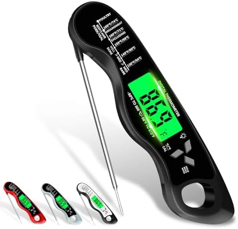 Rugged IP67 waterproof cooking thermometer
