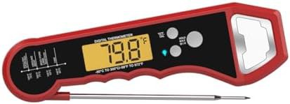 Instant read backlight digital meat thermometer
