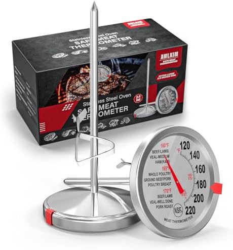 Analog oven safe dial thermometer pack