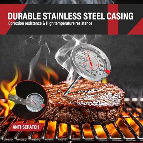 Analog oven safe dial thermometer pack — photo 4