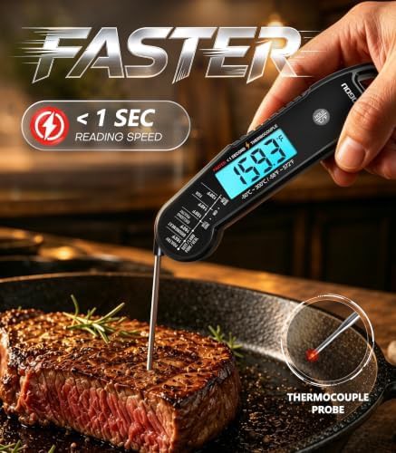 Professional black rapid response thermometer — photo 3