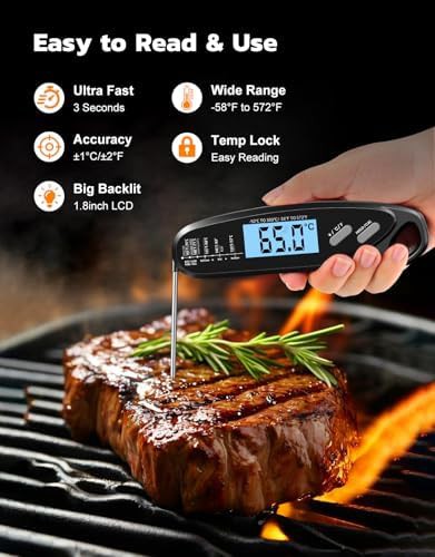 Instant read dual probe thermometer for grilling — photo 3