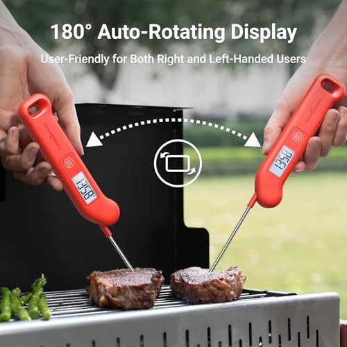 Red waterproof NIST certified digital thermometer — photo 5