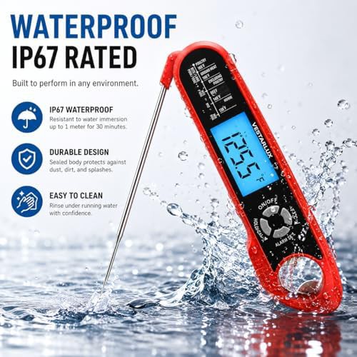 Dual probe waterproof digital meat thermometer — photo 4