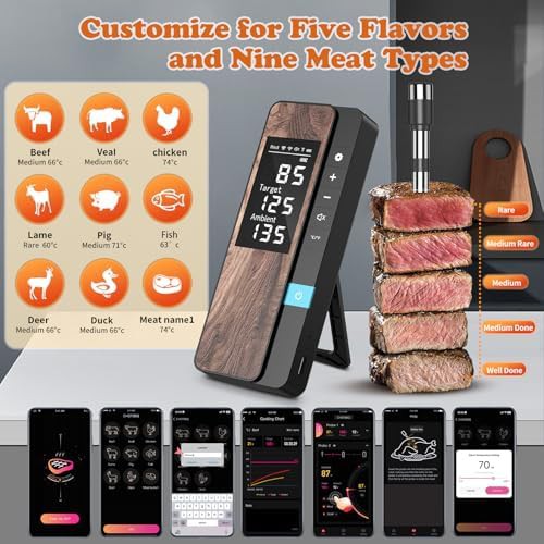 Ultra thin single probe bluetooth thermometer — photo 4