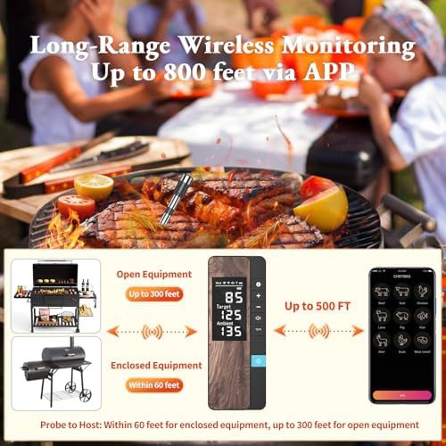 Ultra thin single probe bluetooth thermometer — photo 5