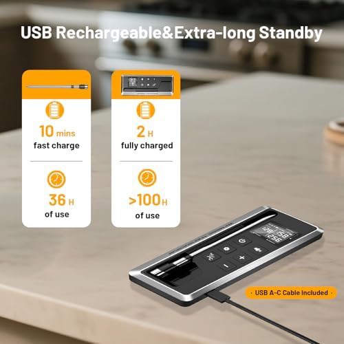 Ultra Thin Probe Wireless Meat Thermometer — photo 4