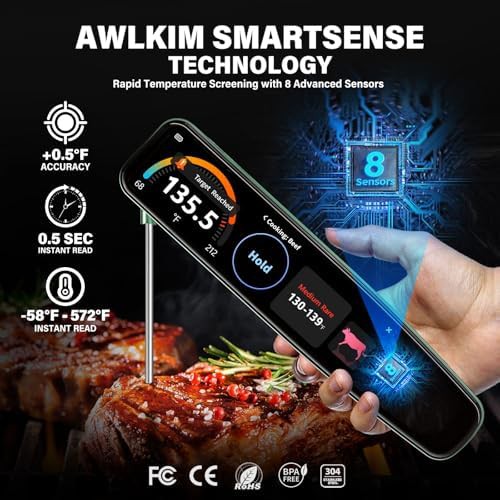 Touchscreen rechargeable instant read thermometer — photo 4