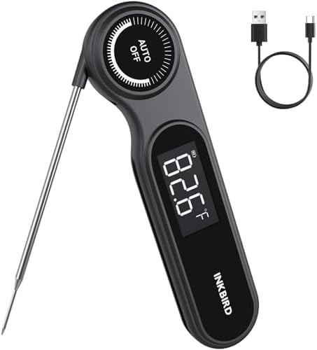 Fast rechargeable instant read thermometer