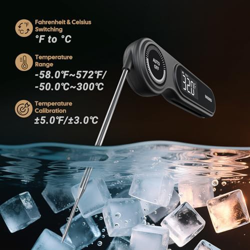 Fast rechargeable instant read thermometer — photo 3
