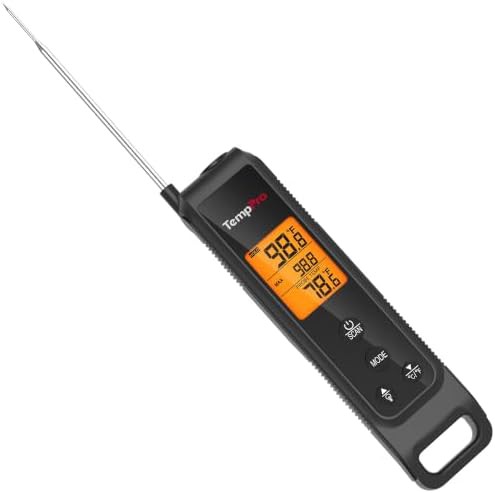 Infrared thermometer gun with meat probe