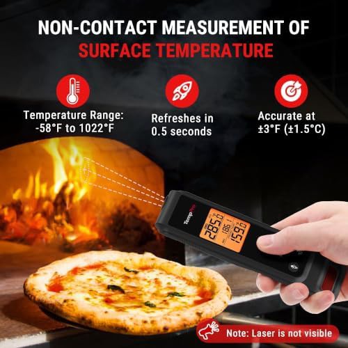 Infrared thermometer gun with meat probe — photo 3