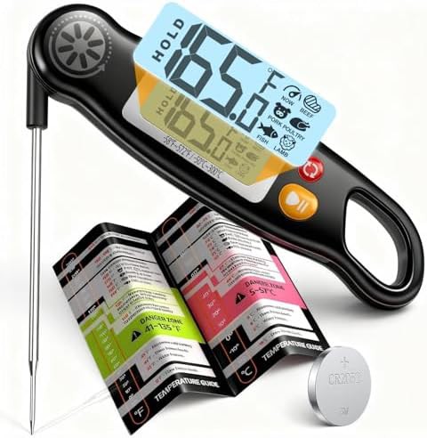Instant read digital food and candy thermometer