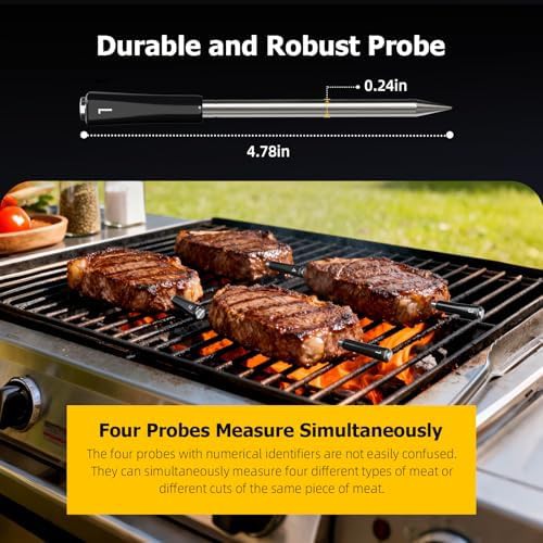 Rotisserie ready four probe wifi thermometer — photo 3