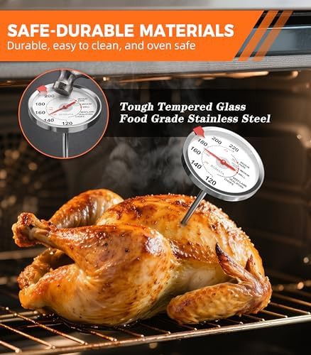 Two pack analog oven safe thermometers — photo 3