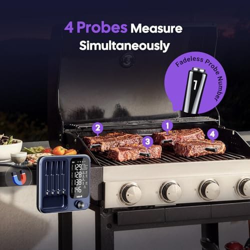 Smart thermometer with unlimited range and four probes — photo 3