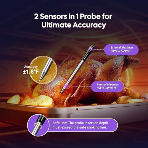 Smart thermometer with unlimited range and four probes — photo 4